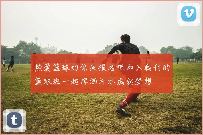 热爱篮球的你来报名吧加入我们的篮球班一起挥洒汗水成就梦想